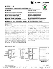 CAT5113 datasheet pdf Catalyst Semiconductor