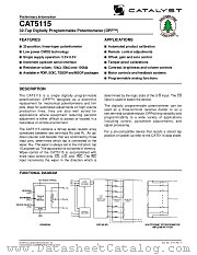 CAT5115 datasheet pdf Catalyst Semiconductor