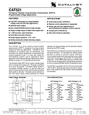 CAT521 datasheet pdf Catalyst Semiconductor