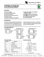 CAT64LC40 datasheet pdf Catalyst Semiconductor