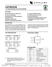 CAT93HC46 datasheet pdf Catalyst Semiconductor