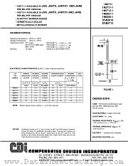 1N5711-1 datasheet pdf Compensated Devices Incorporated