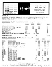 2N6475 datasheet pdf Central Semiconductor