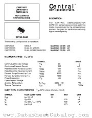CMPD1001A datasheet pdf Central Semiconductor