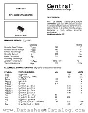 CMPT5551 datasheet pdf Central Semiconductor