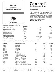 CMPT6427 datasheet pdf Central Semiconductor