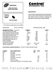 CMSD2004S datasheet pdf Central Semiconductor