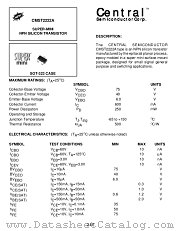 CMST2222A datasheet pdf Central Semiconductor