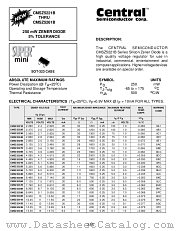 CMSZ5234B datasheet pdf Central Semiconductor