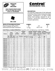 CMZ5355B datasheet pdf Central Semiconductor