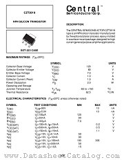 CZT3019 datasheet pdf Central Semiconductor