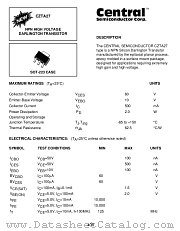 CZTA27 datasheet pdf Central Semiconductor