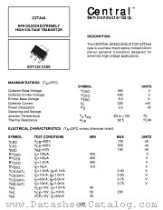 CZTA44 datasheet pdf Central Semiconductor