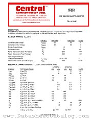 MPQ3798 datasheet pdf Central Semiconductor