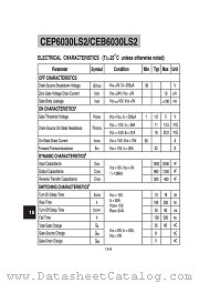 CEP6030LS2 datasheet pdf Chino-Excel Technology