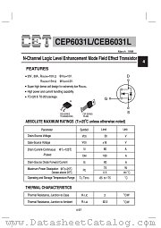 CEB6031L datasheet pdf Chino-Excel Technology