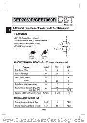 CEB7060R datasheet pdf Chino-Excel Technology