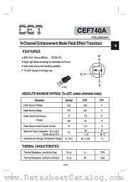 CEF740A datasheet pdf Chino-Excel Technology