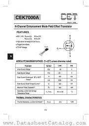 CEK7000A datasheet pdf Chino-Excel Technology