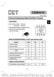 CEM4410 datasheet pdf Chino-Excel Technology