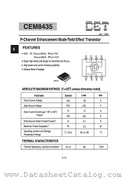 CEM8435 datasheet pdf Chino-Excel Technology