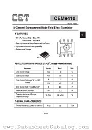 CEM9410 datasheet pdf Chino-Excel Technology
