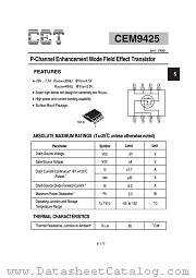 CEM9425 datasheet pdf Chino-Excel Technology