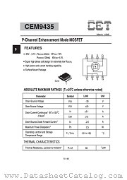 CEM9435 datasheet pdf Chino-Excel Technology