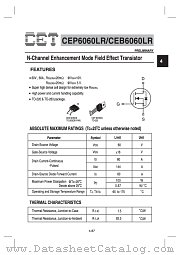 CEP6060LR datasheet pdf Chino-Excel Technology