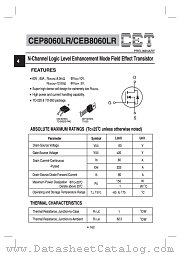 CEP8060LR datasheet pdf Chino-Excel Technology