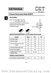 CET9435A datasheet pdf Chino-Excel Technology