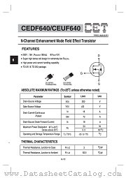 CEDF640 datasheet pdf Chino-Excel Technology