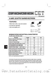 CSP16C04 datasheet pdf Chino-Excel Technology