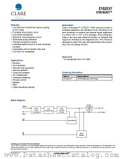 CYG2217 datasheet pdf Clare Inc