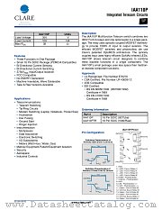 IAA110P datasheet pdf Clare Inc