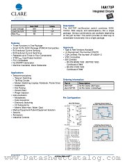 IAA170PTR datasheet pdf Clare Inc