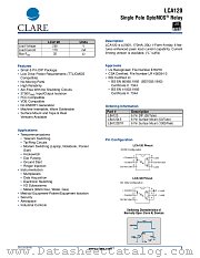 LCA120 datasheet pdf Clare Inc