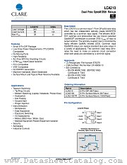 LCA210S datasheet pdf Clare Inc
