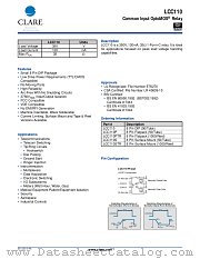 LCC110S datasheet pdf Clare Inc