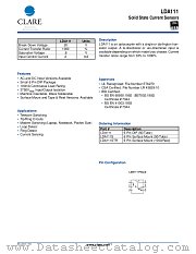 LDA111S datasheet pdf Clare Inc