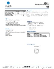 LDA201S datasheet pdf Clare Inc