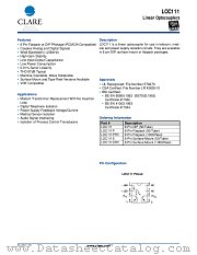 LOC111P datasheet pdf Clare Inc