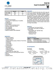 PLA110 datasheet pdf Clare Inc