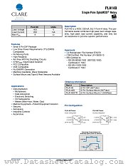 PLA140S datasheet pdf Clare Inc