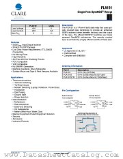 PLA191STR datasheet pdf Clare Inc