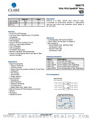 XAA170STR datasheet pdf Clare Inc