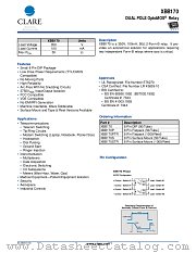 XBB170PTR datasheet pdf Clare Inc