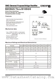 B05SGS datasheet pdf Comchip Technology