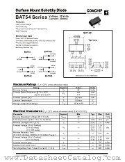 BAT54 datasheet pdf Comchip Technology