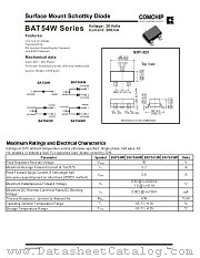 BAT54AW datasheet pdf Comchip Technology
